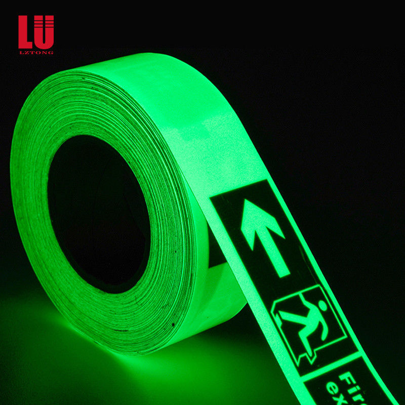 Custom Waterproof Glow In The Dark Tape Sticker Untuk Lantai Tangga Tanda Keluar Darurat