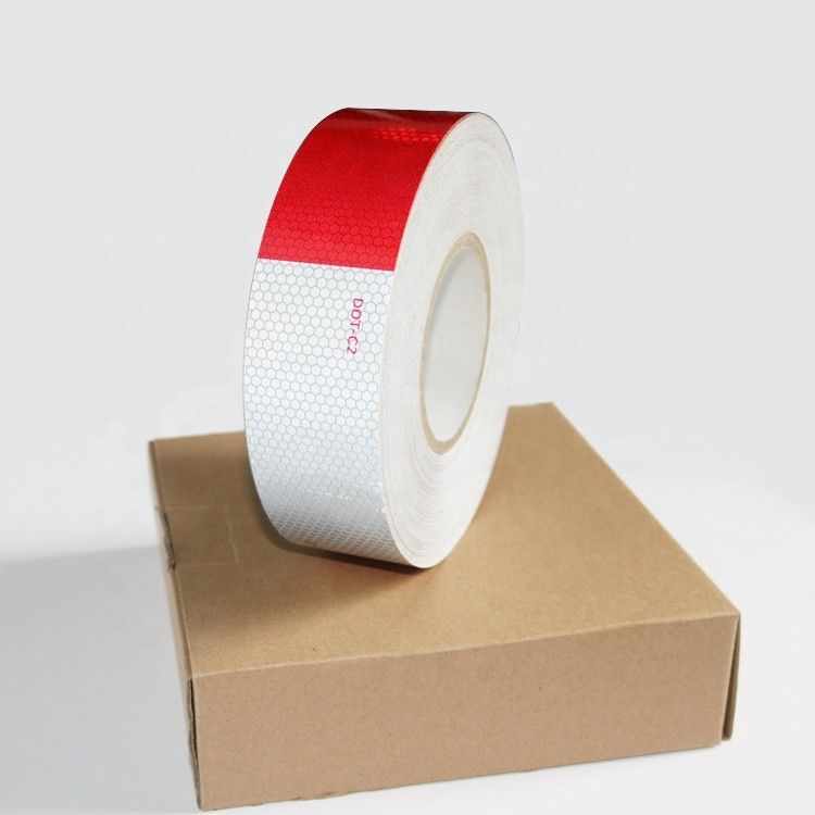 Custom 2 inci * 150 kaki Retro DOT C2 Reflective Tape Sticker Untuk Truk Truk