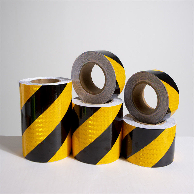 Biokolor Keamanan Reflective Conspicuity Tape Sticker Hitam Dan Kuning Putih Dan Merah panah