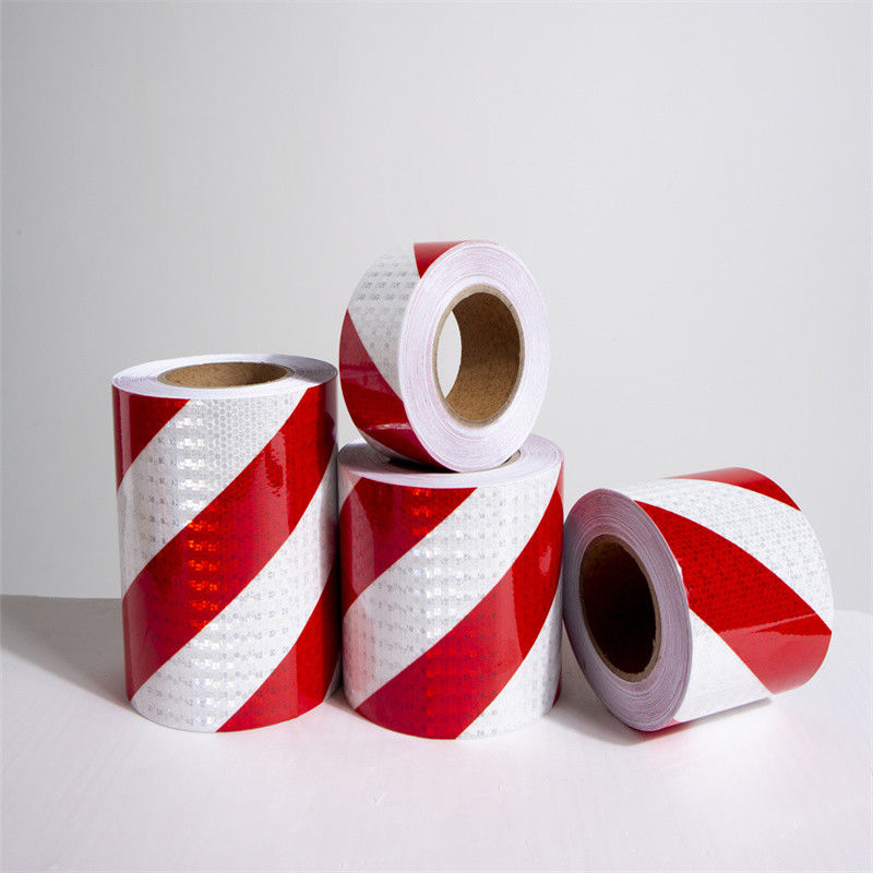 Biokolor Keamanan Reflective Conspicuity Tape Sticker Hitam Dan Kuning Putih Dan Merah panah