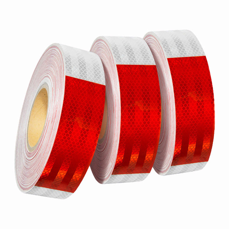 Custom 2 inci * 150 kaki Retro DOT C2 Reflective Tape Sticker Untuk Truk Truk