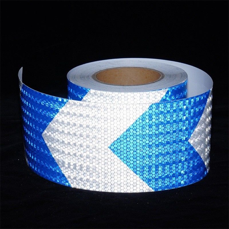 Crystal Lattice Arrow Grid Design Reflective Honeycomb Conspicuity Tape Untuk Tanda Peringatan Lalu Lintas