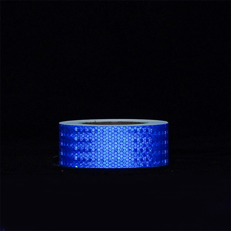 Custom PVC Crystal Lattice Truck Reflective Radium Tape Sticker Putih Kuning Merah Hijau Biru