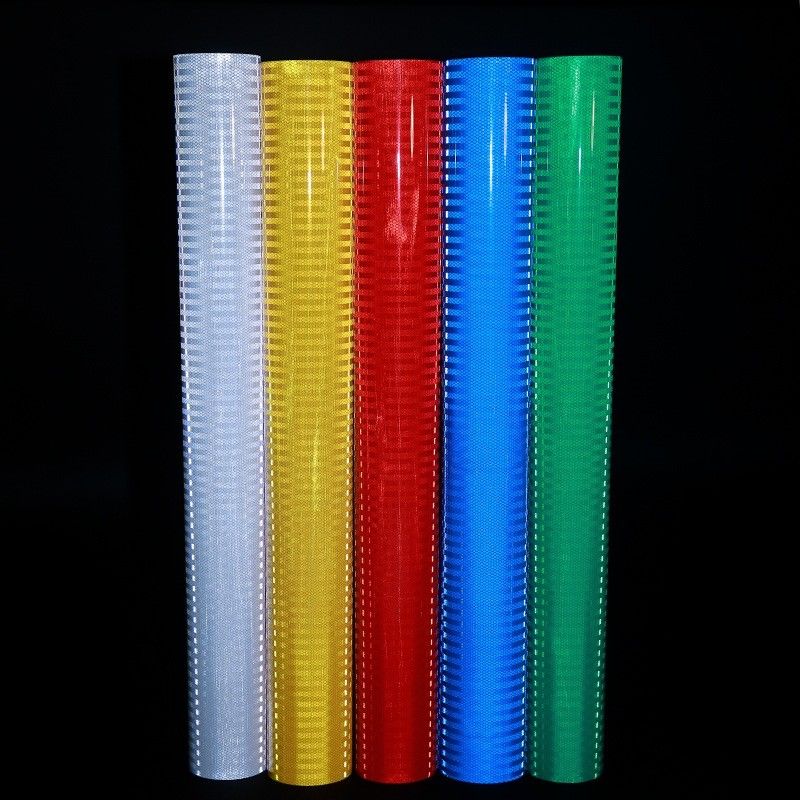 Printable PMMA High Intensity Micro Prismatic EGP Retro Reflective Sheet Film Vinyl Rolls Untuk Tanda Jalan