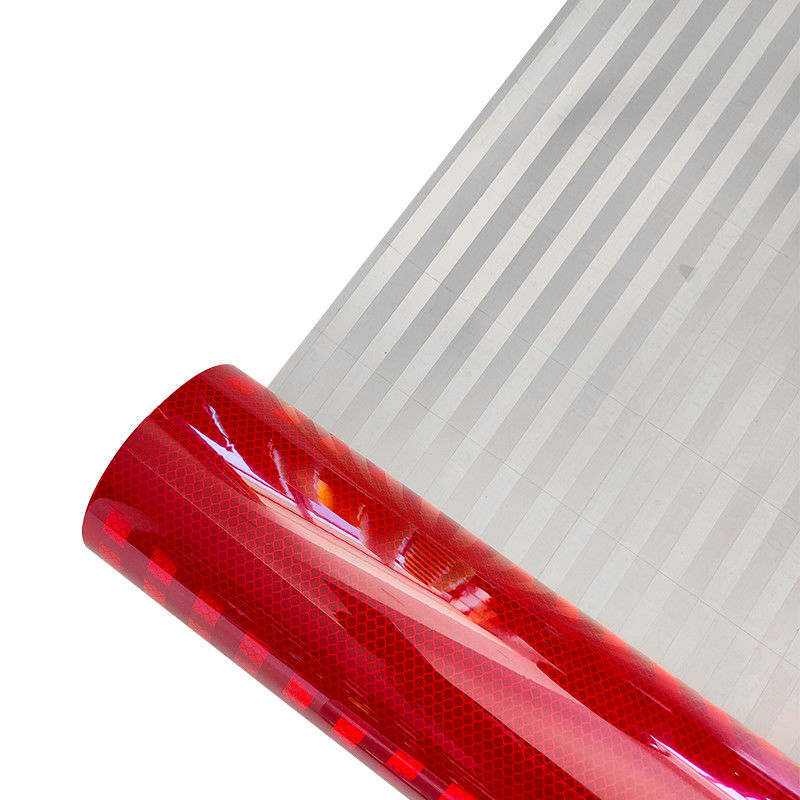1.22*45.72m Retro Prismatic Reflective Sheet Film Roll untuk Keamanan Jalan