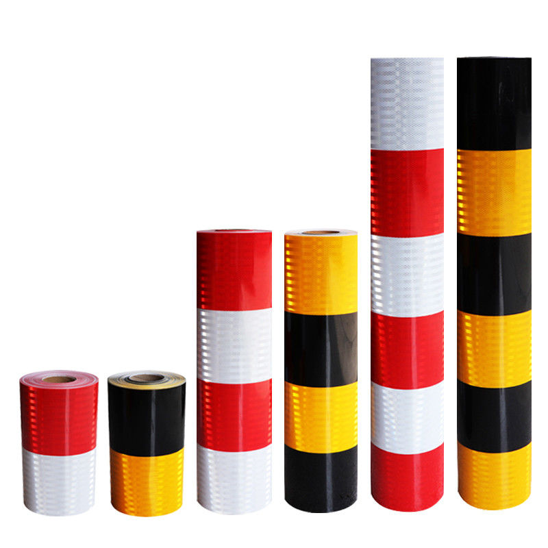 Waterproof Micro Prism Type Slant Strip Dicetak Vinyl Reflektif
