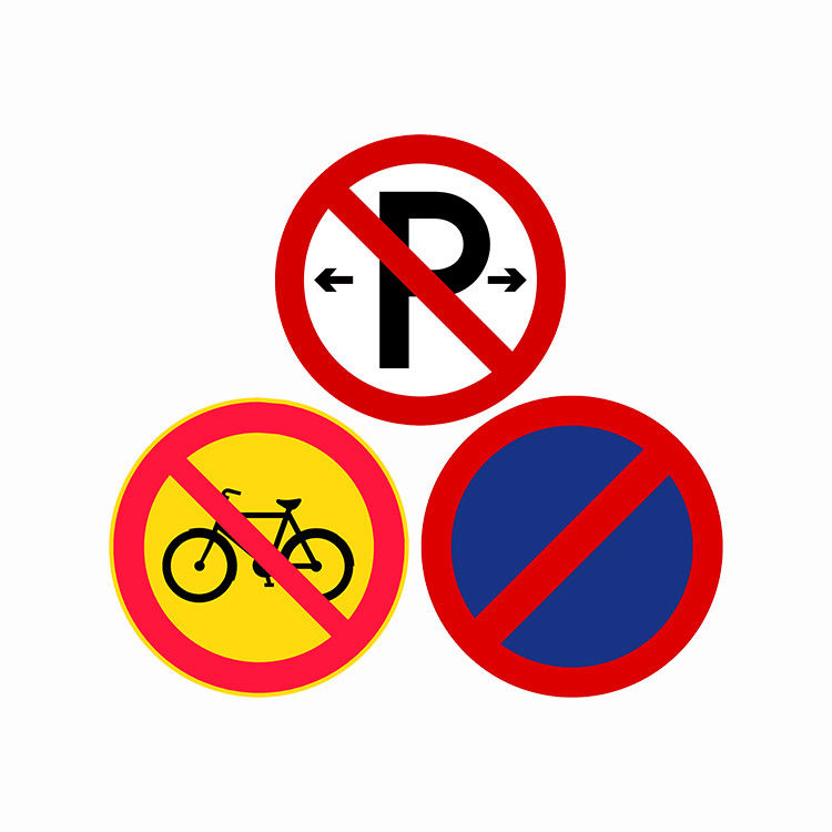 Ukuran Custom Bentuk Aluminium reflektif Traffic Road Signs 1mm 2mm 3mm Ketebalan