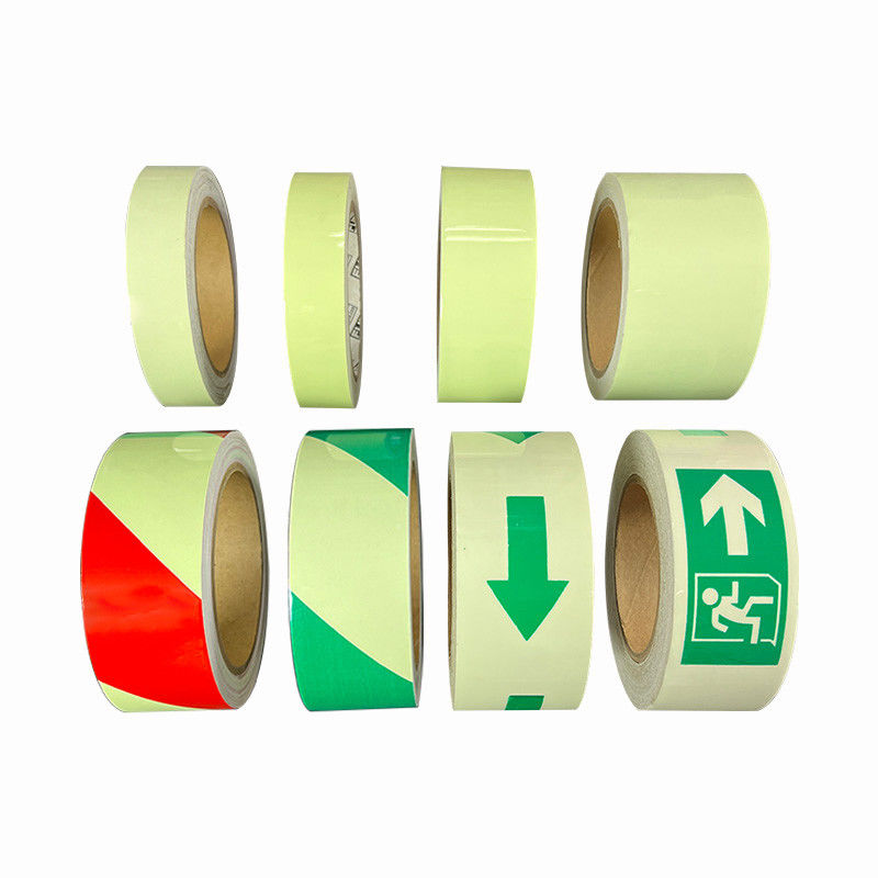 Warna Hijau Tinggi Cerah Cerah Sticker Removable Glow di Pita Gelap untuk Tangga