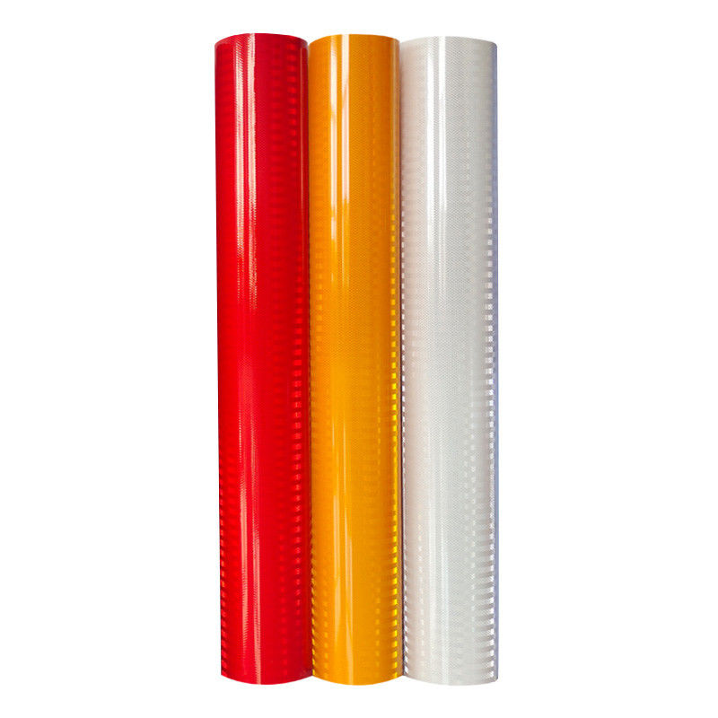 Putih Kuning Merah Hijau Biru Oranye Warna Prismatic Reflektif Sheet Film untuk Tanda Lalu Lintas Jalan