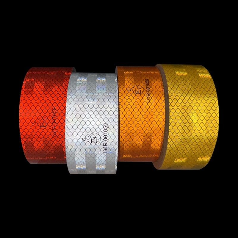 ECE pita reflektif putih 2in*150ft ASTM D9546 Tipe IV lembaran reflektif