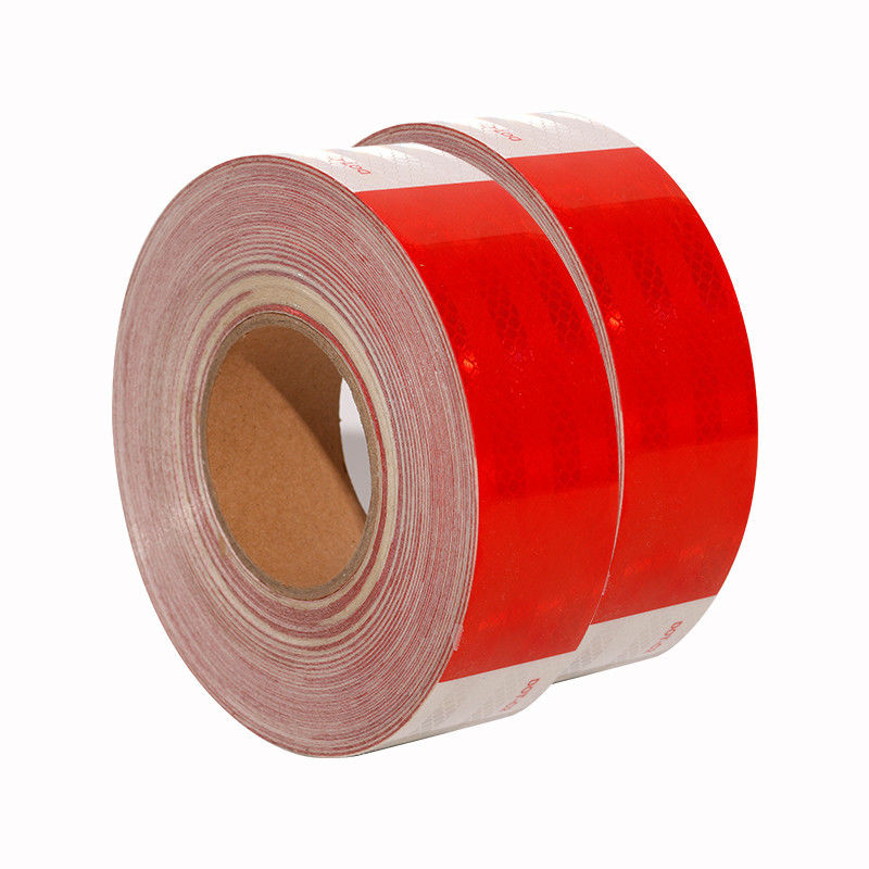 DOT-C2 Waterproof Reflective Safety Tape in Red and White Conspicuity Adhesive for Trailers Traffic Signs Produk