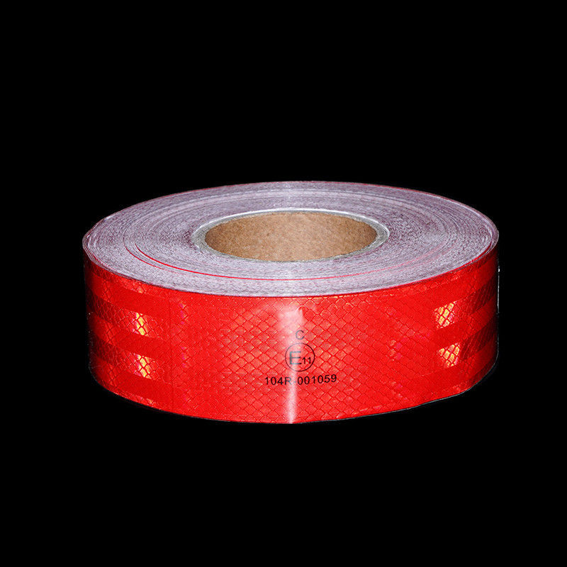 2 In*150 Ft White Yellow Red Radium Roll  ECE 104r Prismatic Reflective Tape For Vehicles