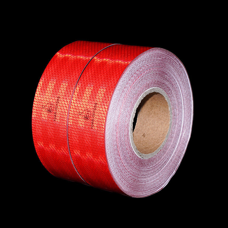 Kuning Conspicuity ECE 104r Reflective Tape Film Sheet Vinyl Strip Sticker Marker dalam Roll dengan Perekat untuk Mobil Truk
