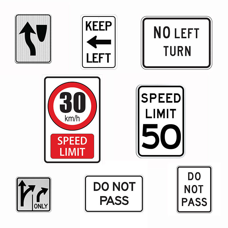 High Reflection Custom Supplier Waterproof Europe Standard Aluminium Road Reflective Traffic Safety Warning Arrow Sign (Tanda panah peringatan keselamatan lalu lintas)
