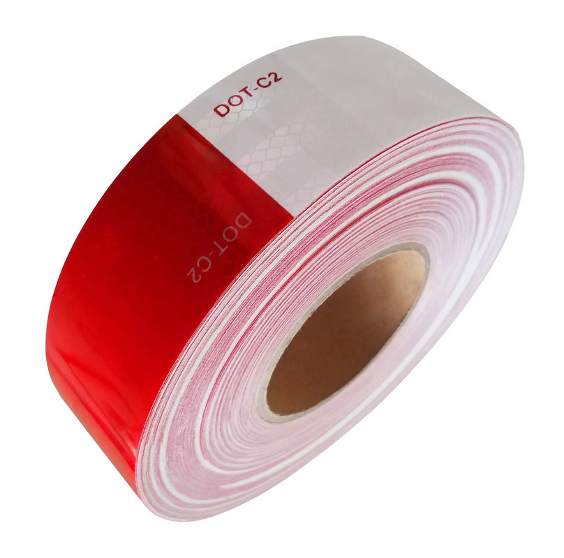 Trailer Reflective Tape Outdoor DOT C2 Reflector Tape 2 Inch X 150 Feet Waterproof putih dan merah
