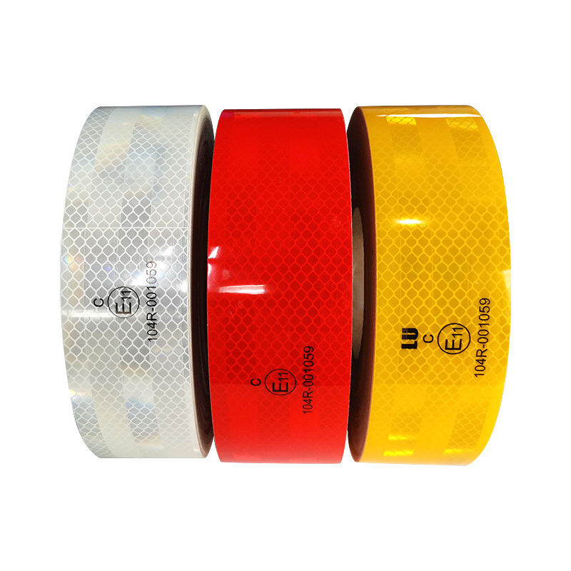 Waterproof Reflective Safety Tape 2 Inch Wide 150Ft Length-Merah, Putih & Kuning untuk Truk