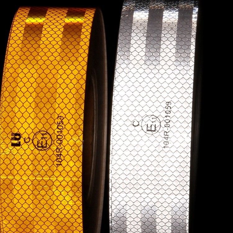 High Visibility Micro Prismatic Reflective Conspicuity Tape ECE 104r Untuk Keamanan Kendaraan Truk Mobil