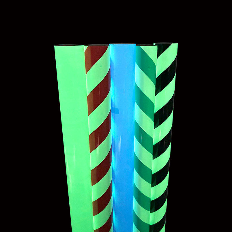 Fluorescent Foil Aluminium Foil Vinyl Permanen Adhesive Glow In The Dark Vinyl Film Untuk Dekorasi