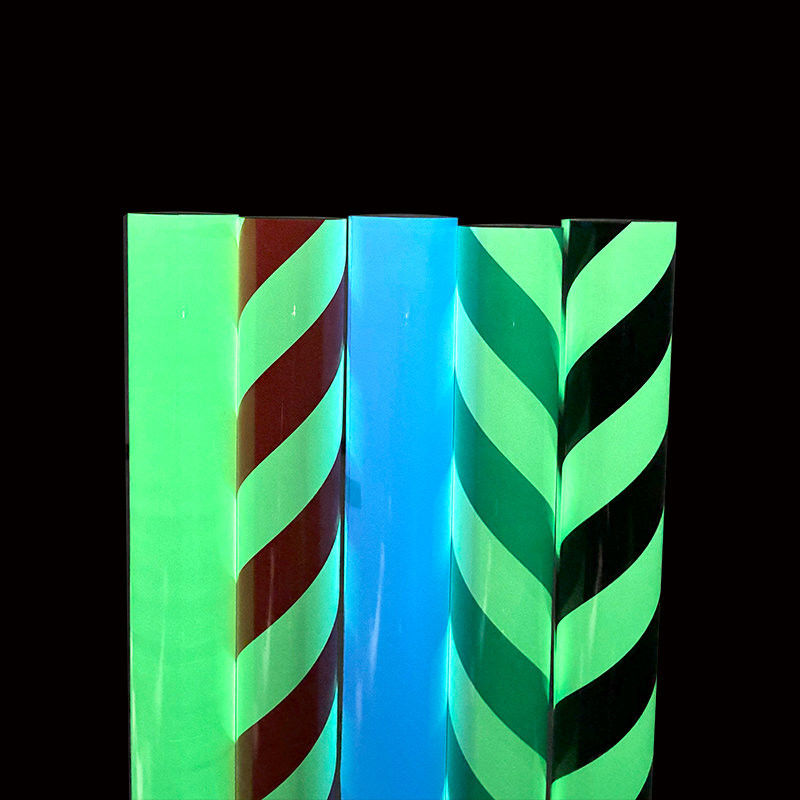 Printable PVC Self Adhesive Night Glow in the Dark Film Photoluminescent untuk stiker yang terang