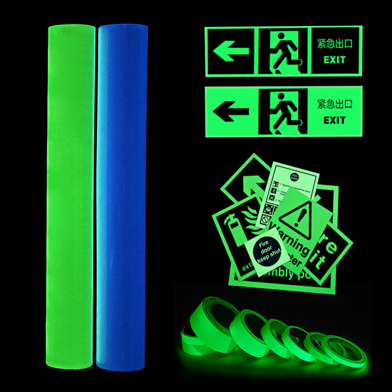 Digital Inkjet Printing Glow in the Dark Film Paper Self Adhesive untuk Tanda Keamanan IMO Exit