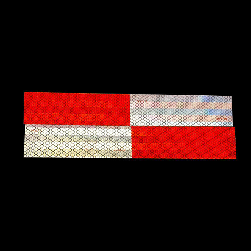 Red White DOT-C2 Disetujui Reflective Safety Tape Self Adhesive untuk Kendaraan Truk