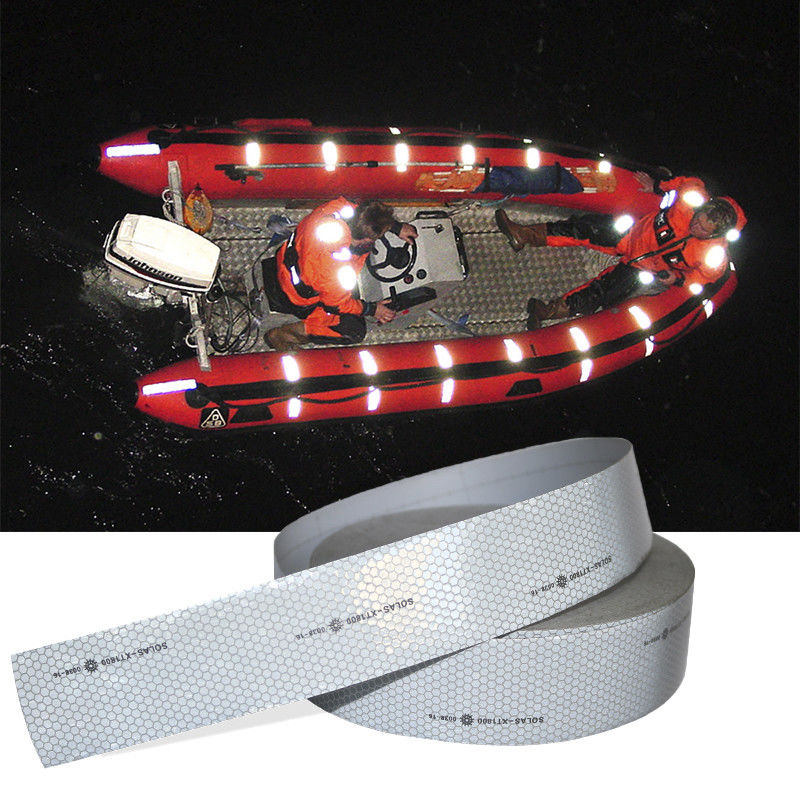High Visibility Traffic Safety Saso Certificate Road Sign Boat Sticker Reflective Tape untuk kendaraan/truk/trailer/lifeboat