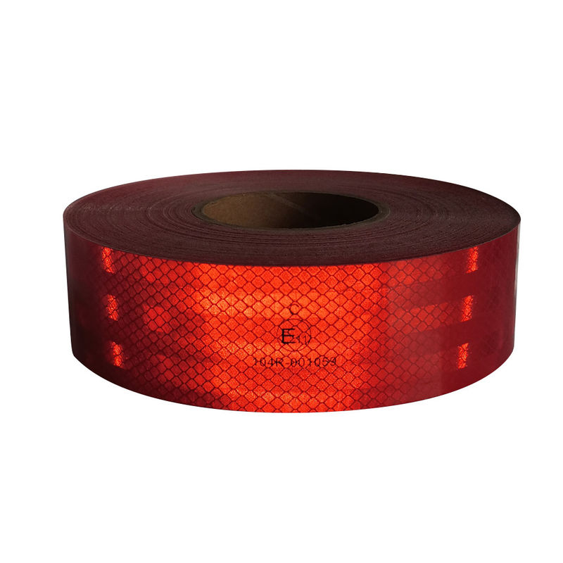 Self-Adective High Intensity Certified ECE 104R 2in * 150ft Tape Reflective Merah / Kuning / Putih