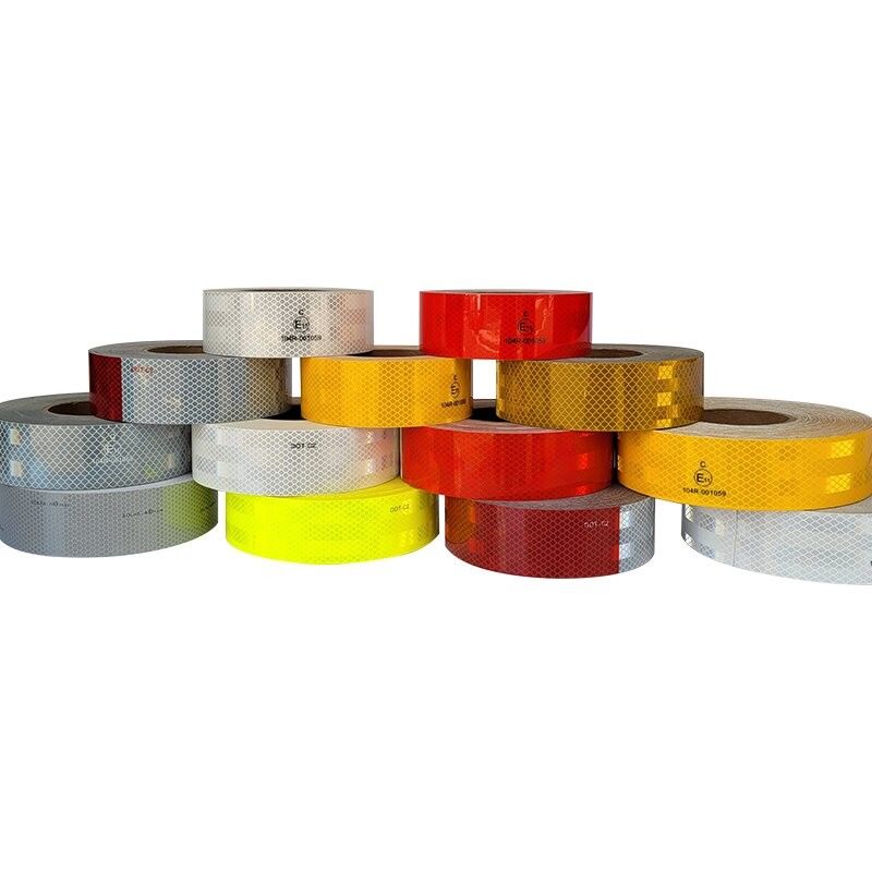 High Visibility ECE 104R Vehicle Reflective Tape Reflector Sticker Untuk Merek Keamanan Kendaraan Truk