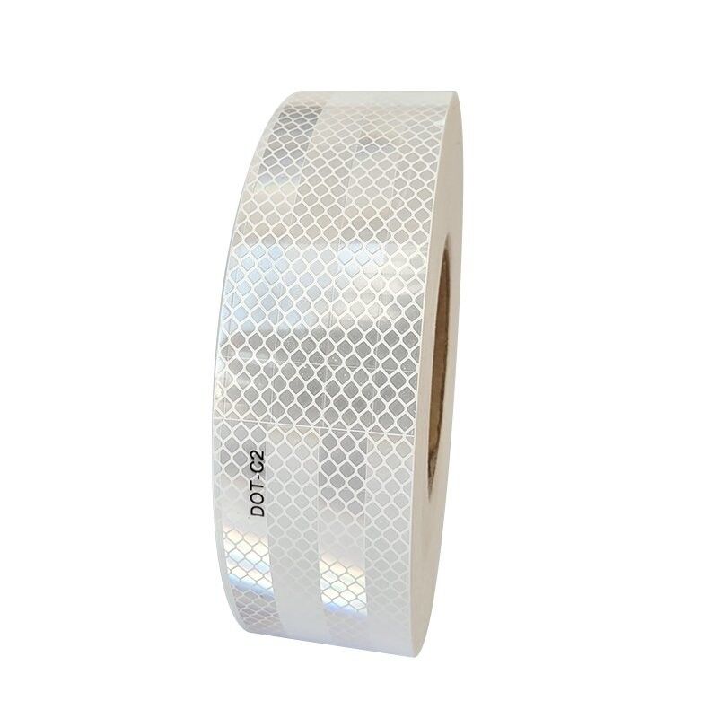 Self Adhesive DOT-C2 merah dan putih Prismatic Retro Reflective Reflector Tape Sticker untuk Kendaraan Trailer Truck