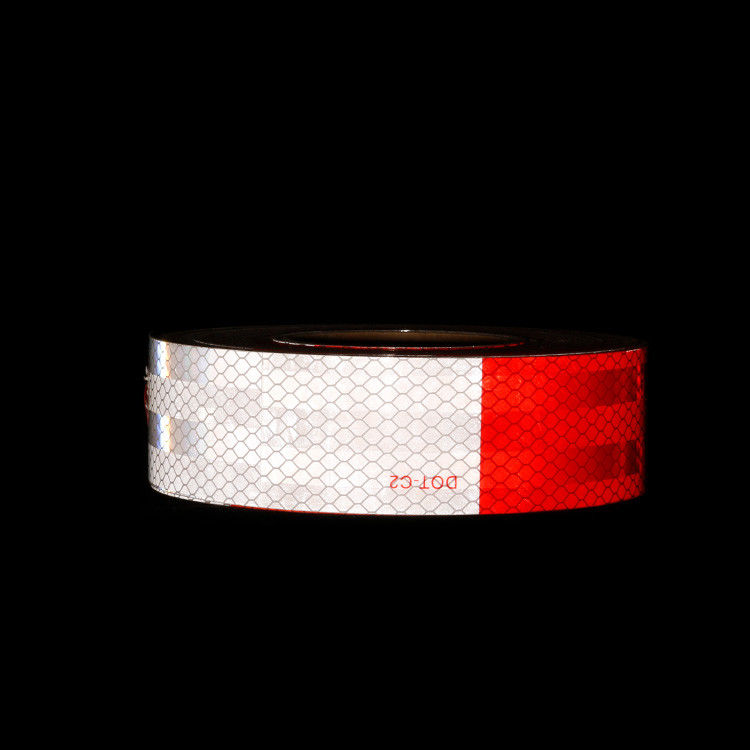 High Intensity Reflective Vinyl 10 Tahun Red White Dot-C2 Reflective Tape Conspicuity Tape Untuk Truk