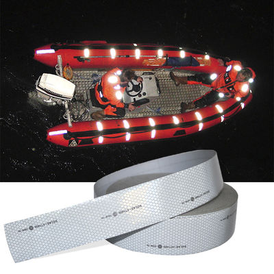 Harga yang bagus 2in X 75ft Silver SOLAS Reflective Tape Tape Peringatan Keamanan Laut untuk Peralatan Laut on line