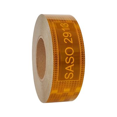 Harga yang bagus Kuning Aluminized Metallized Truk Reflective Sticker Saso 2913 pita reflektif on line