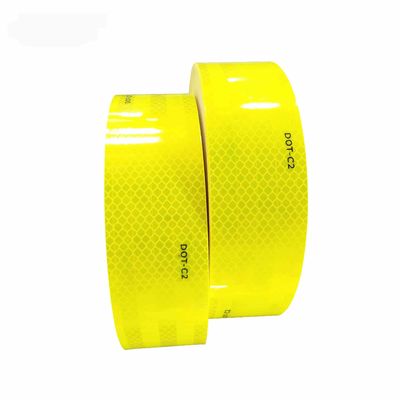 Harga yang bagus Dustproof Sticky DOT Reflective Tape Fluorescent Yellow Green Orange Untuk Vans OEM on line