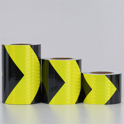 Harga yang bagus Crystal Lattice Arrow Grid Design Reflective Honeycomb Conspicuity Tape Untuk Tanda Peringatan Lalu Lintas on line