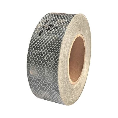 Harga yang bagus Keamanan Truk Konspicuitas Aluminium Reflective Sticker Putih Metallized ECE Reflective Tape on line