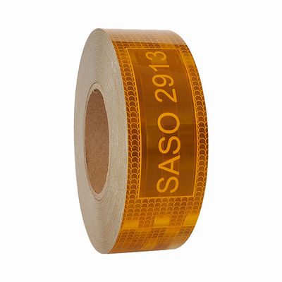 Harga yang bagus Metalized Radium SASO 2913 Reflective Tape Stickers Custom untuk Peringatan on line
