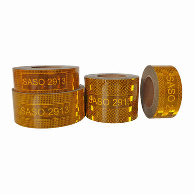 Harga yang bagus Konspicuity SASO 2913 Reflective Tape Vinyl Hi Vis Untuk Mobil on line