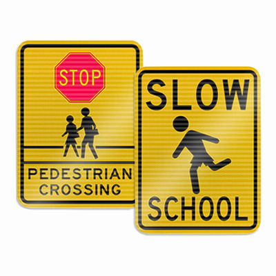 Harga yang bagus 2mm Hexagon Reflective Traffic Signs Keamanan Lalu Lintas Tanda wajib on line