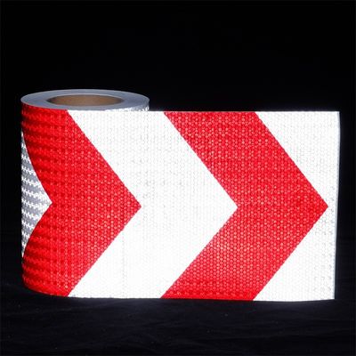 Harga yang bagus Red and White Arrow Prism Crystal Lattice Reflektif Warning Sheet on line