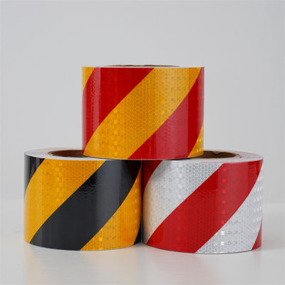 Harga yang bagus Grosir Honeycomb Striped Crystal Lattice Prismatic Reflective Marking Tape untuk Pengendalian Lalu Lintas on line