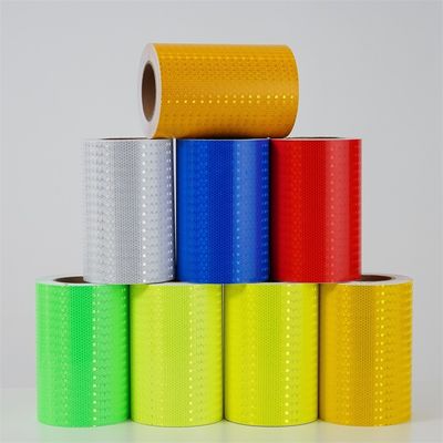 Harga yang bagus Crystal Lattice Honeycomb Edge Reflective Film Keamanan Lalu Lintas Reflective Warning Tape on line