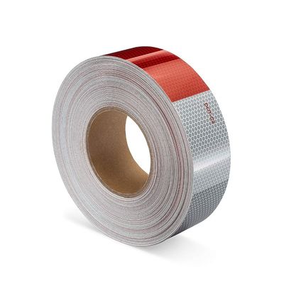Harga yang bagus Tape reflektif merah putih untuk truk Struktur manik kaca on line