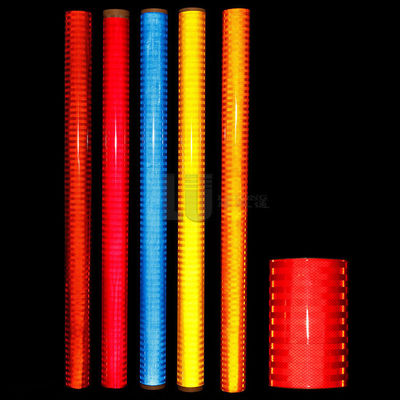 Harga yang bagus Red Prismatic EGP Reflective Sheet Vinyl Untuk Eco Solvent UV Printing on line