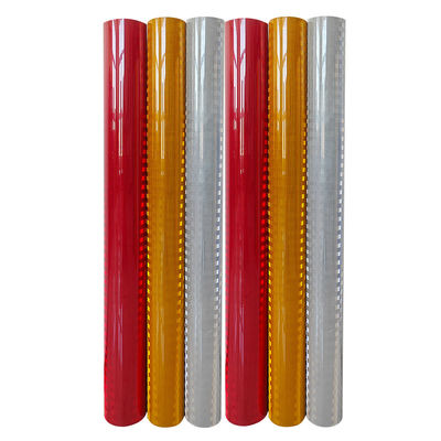 Harga yang bagus PET PVC Aluminium Prismatic Reflective Sheet Film Self Adhesive 2800L on line