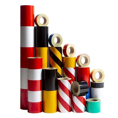 Harga yang bagus Konspicuity Reflective Warning Sticker Striped Engineer Grade Reflective Tape Untuk Tanda Jalan on line