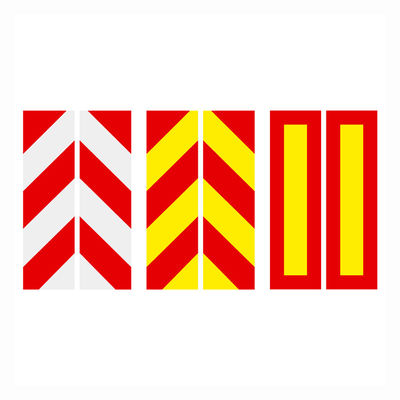 Harga yang bagus Hi Vis Kuning Kendaraan Conspicuity Marking Truk Marker Board Merah on line
