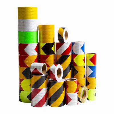Harga yang bagus Conspicuity Reflective Warning Tape Sticker Biokolor Hitam Dan Kuning on line