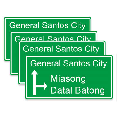Harga yang bagus Custom Green Highway Highway Signal Simbol Lalu Lintas Tanda jalan utama on line