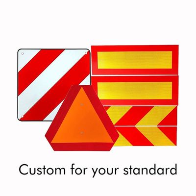 Harga yang bagus Kendaraan reflektif visibilitas tinggi Penanda yang menarik perhatian Plakat nomor lisensi Stiker reflektif untuk truk berat on line