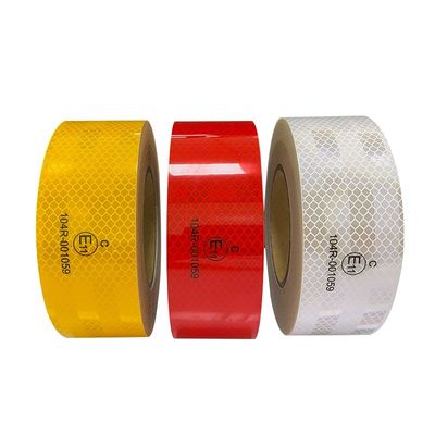 Harga yang bagus White Yellow Red Acrylic Material ECE 104R Reflective Tape Sticker untuk Mobil on line